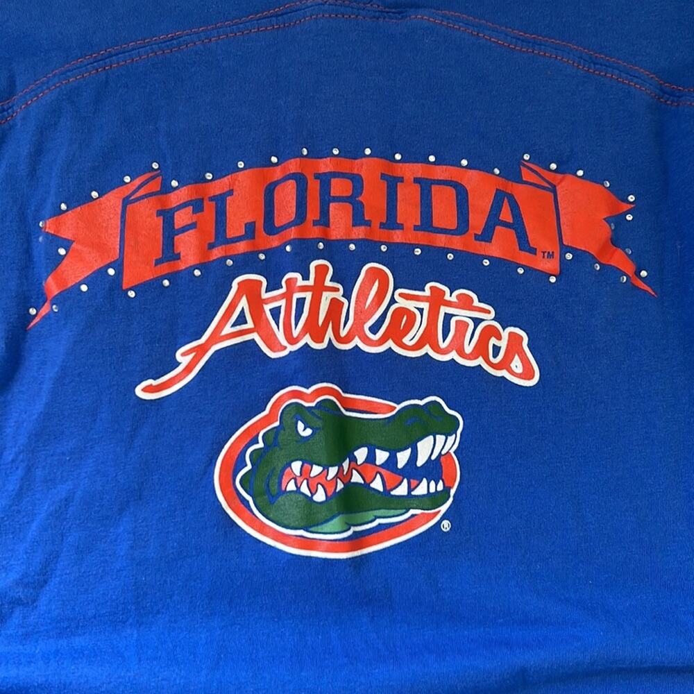 Collegiate Florida Gator Mid-Sleeve Jersey Style Slim Fit Tee - Picture 4 of 10